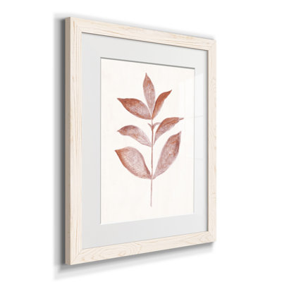 Red Leaf III - Reproduction d'art sur papier encadré