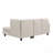 2-Piece Right-Hand-Facing Upholstered Sectional Sofa with Chaise, Light Beige