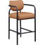 Tabouret de bar rembourré en cuir Serava-129631236
