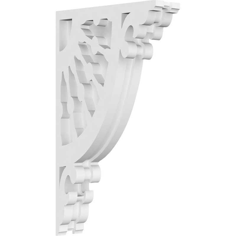 Corbeau en PVC de qualité architecturale, H 12 po x l 7 po x P 1,875 po