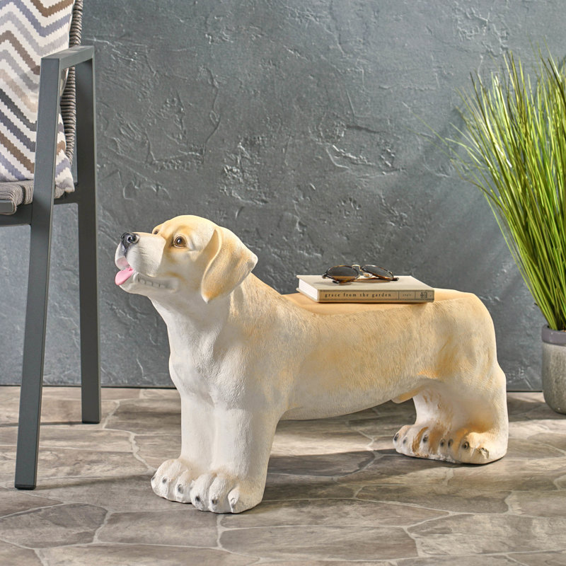 Banc pour chien en teinte brune - aucun assemblage, rehausse le charme de patio