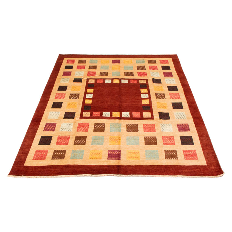 Tapis unique en laine noué à la main 8 pi 1 po x 10 pi 3 po nouvel âge Savona