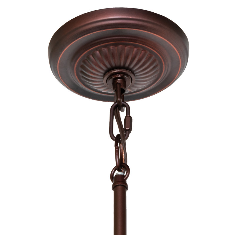 7" Wide Roseborder Mini Pendant