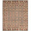 Tapis de la surface en laine bleu denim 8 pi 1 po x 9 pi 9 po à la main one-of-kind-noué la 2010 Yaak