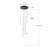Chute 8 - Multi Light Led Integrated Chandelier Black