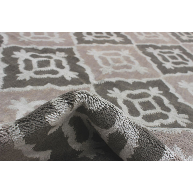 Tapis de zone en laine 5 pi 7 po x 7 pi 11 po one-of-kind main noué la Scudder