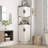 68"H Accent Cabinet, Corner Cabinet With Adjustable And Removable Shelves-1368435339