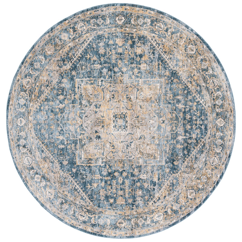 Valencia Performance Oriental Rug, Round 6'4"