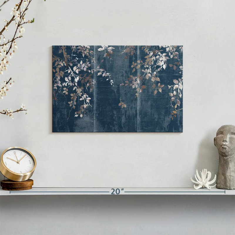 Jardin japonais indigo, H 8 po x l 12 po