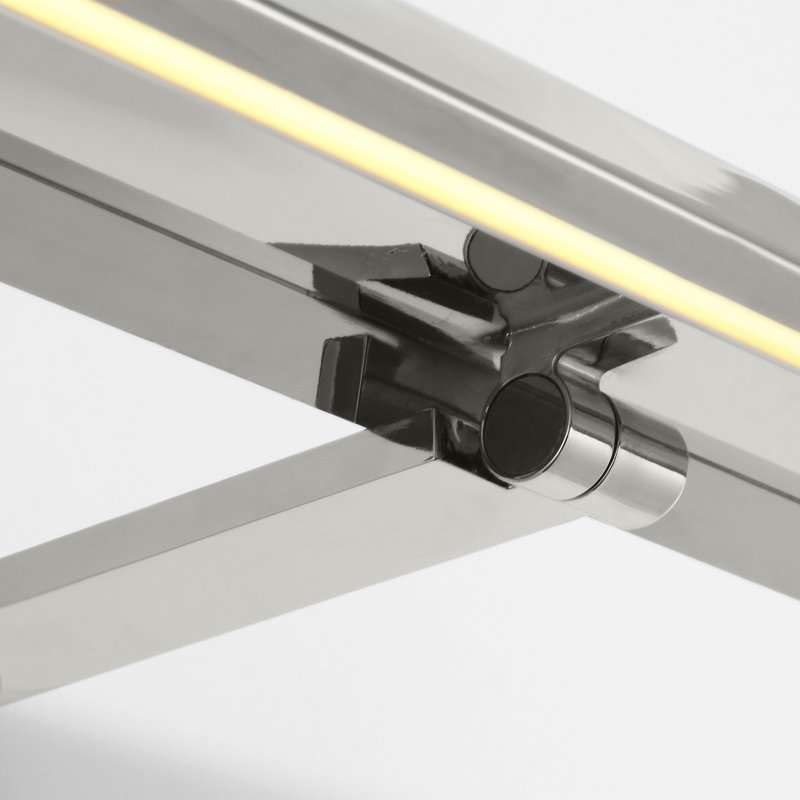 Trave Dimmable LED Wall Mount Picture Light, Polished Nickel