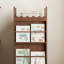 Bibliothèque simple et rotative en bois massif