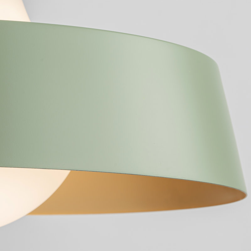 Luminaire suspendu pour îlot de cuisine 1 lumière Edford, Vert