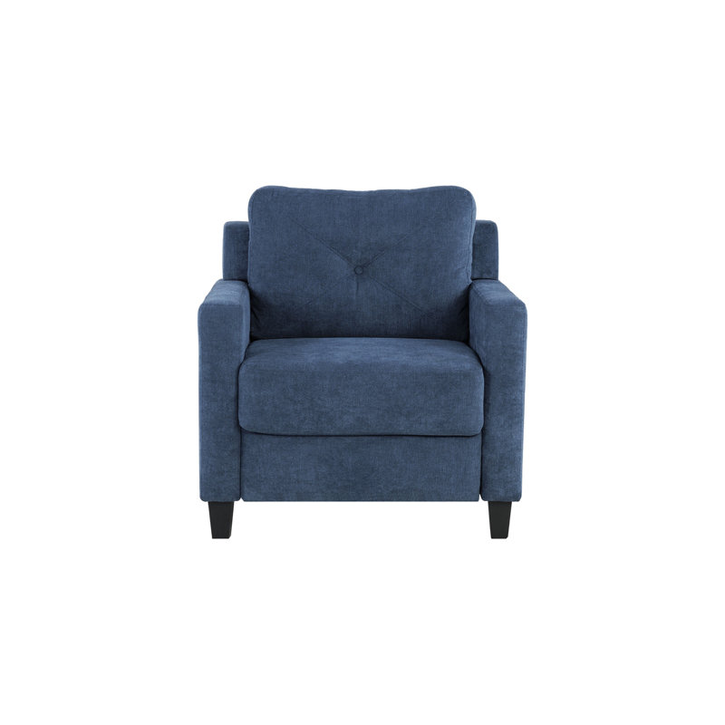 Chaise en chenille Horatio, Marine 