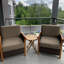 Table d'appoint pliante en teck