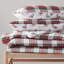 Ensemble d'édredon en flanelle de coton écossais rouge Martha Stewart-115991082