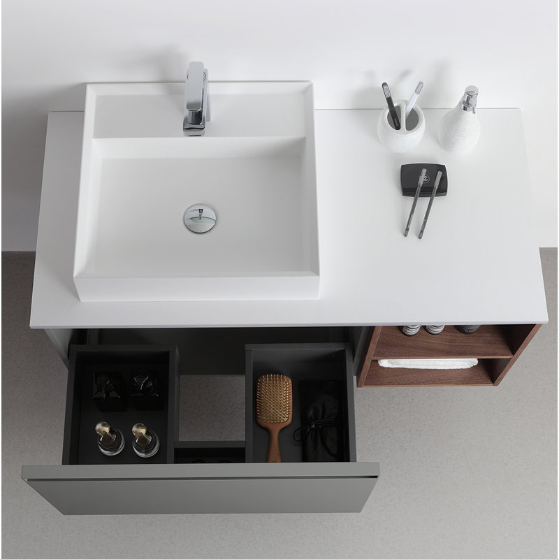 Manarola 42" W Single Wall-Mounted Vanity