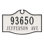 Colonial Estate 2 Line Address Plaque