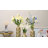 Medhansh Metal Floor Vase, Tall Large Floor Vase with Glittering Triangle Prism Design (Set of 3)
