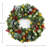 24 " Pre-Lit Handmade Mixed Greenery Wreath