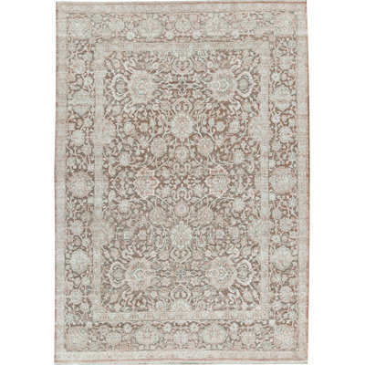 Tapis rouille et rouille de haute qualité noué à la main