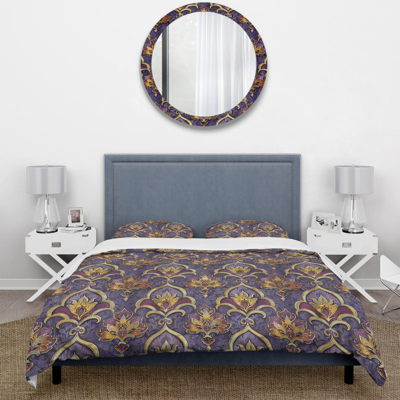Ensemble de housse de couette Traditional, Housse de couette simple et deux taies décorative
