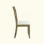 Ensemble de 2 chaises d'appoint avec coussin de siège rembourré, beige et chêne rustique