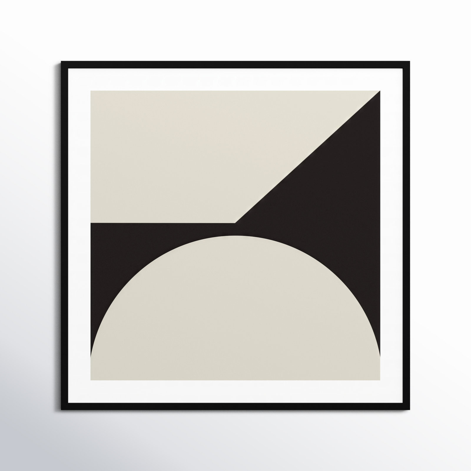 Alina "Minimal Max Mod I" Print, Black Framed, 41.25" H x 41.25" W x 0.8" D