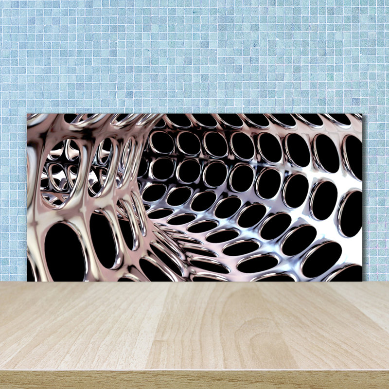 Banu 50cm W x 100cm L Glass Peel and Stick Panel