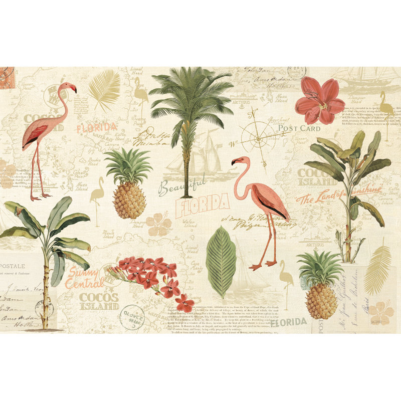 «Spring Costa Del Sol I Mute» par Katie pertiet, reproduction sur toile tendue, H 8 po x l 12 po, Non, Toile tendue