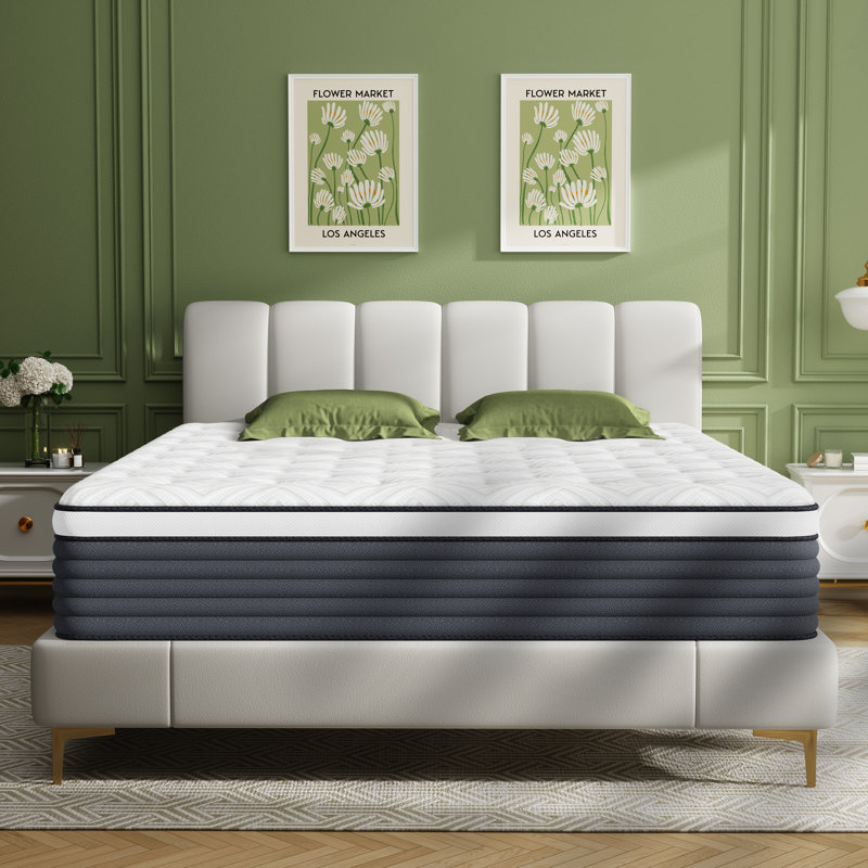 12"memory Foam Hybrid Mattresses In A Box With Independent Pocket Spring, Full