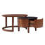 Table basse ronde gigogne avec tiroir