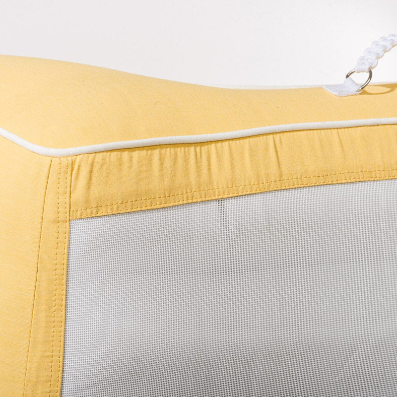 XL Pool Lounger, Yellow/White