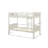 Appolon Twin Over Twin Solid Wood Bunk Bed with Rattan Panels