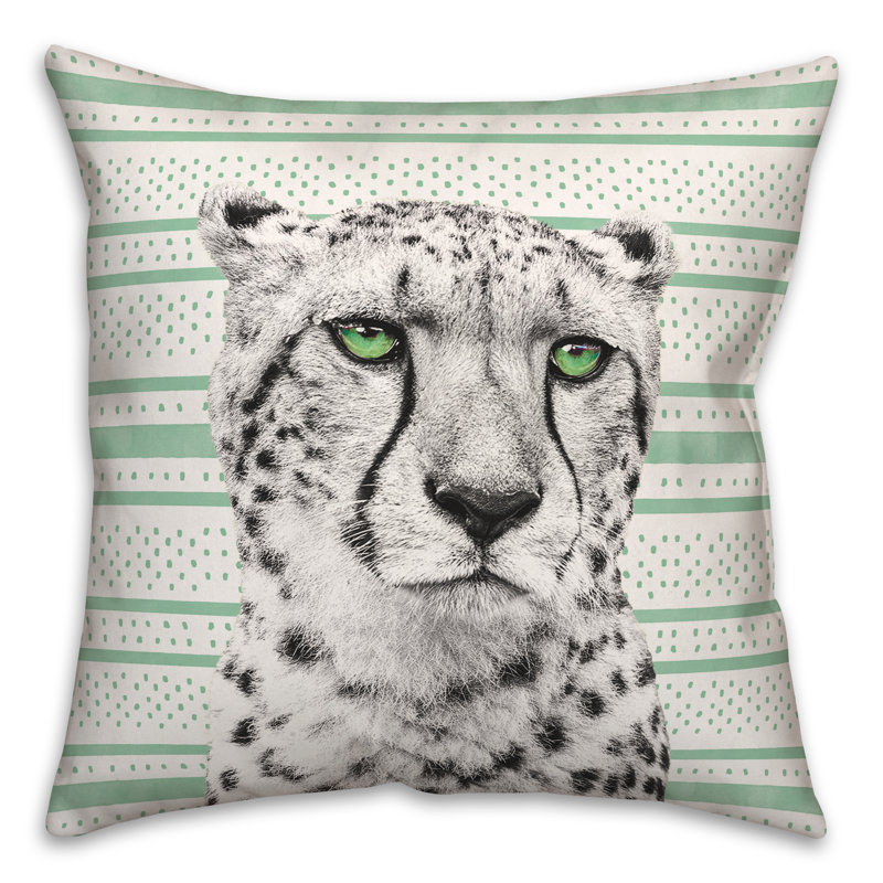  Cheetah Square Pillow Cover & Insert, 20" x 20"