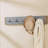 Aston 40" Wide Rustic Industrial Wooden Faux Concrete Wall Mounted Coat Rack With 5 Hooks And Bench