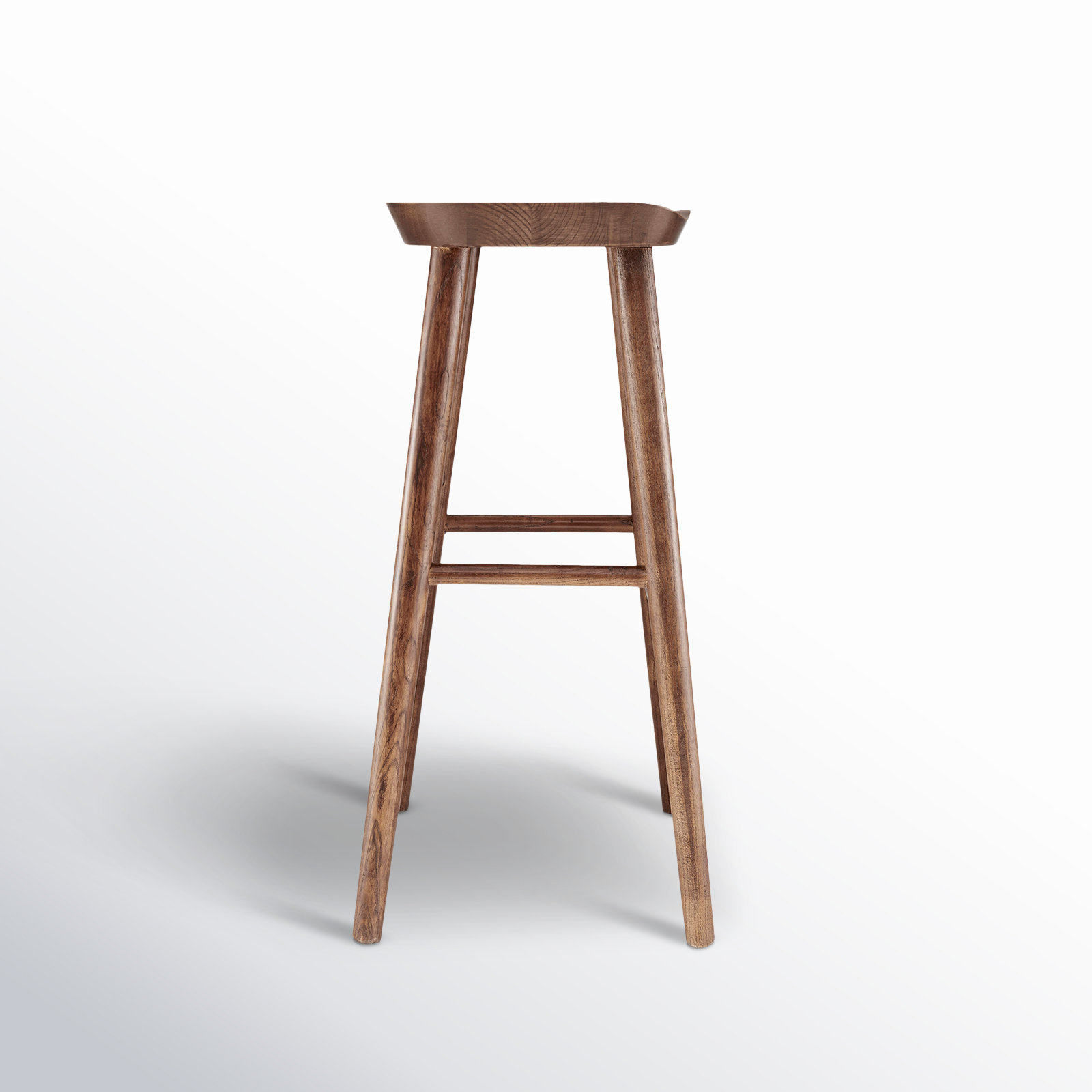Anzie 29" Bar Stool, Bar Stool (29.3" Seat Height), Walnut