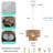  1- Light 12 inch 2-Tier Dimmable Drum Chandelier Natural Rattan Bohemian Kitchen Lighting with E26 Socket-507940045