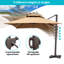 153' X 116' Rectangular Cantilever Umbrella with Weighted Base-1734484203