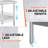 30x96in Stainless Steel Prep Table with Backsplash & Adjustable Undershelf, NSF-Certified Work Table for Kitchen, Restaurant, Garage, Includes Hooks-112233830