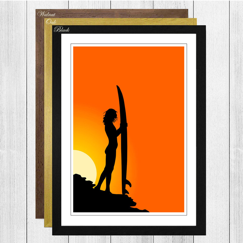 Single Picture Frame Print, Walnut