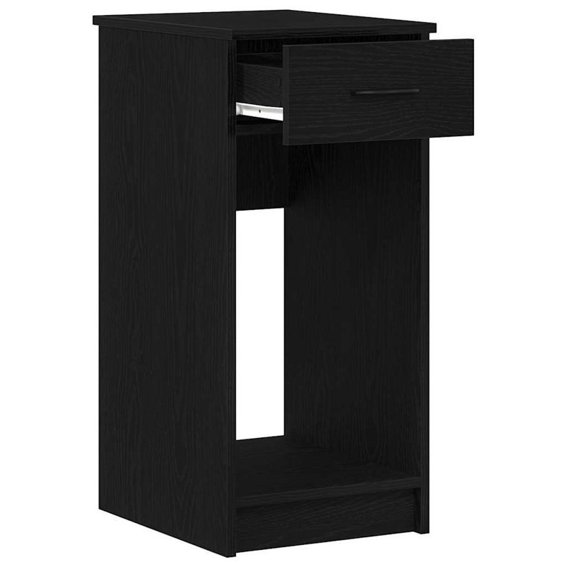 Brezina Manufactured Wood Computer Tower Stand, Black