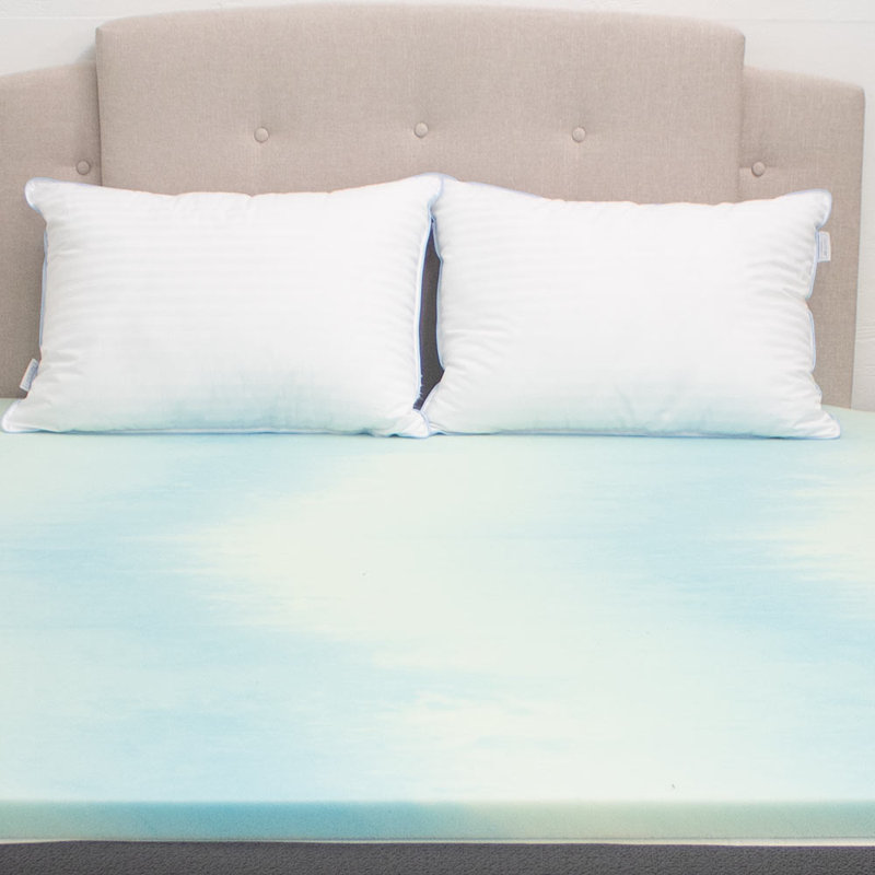 Surmatelas en mousse viscoélastique 1,5 "Marceline, Double