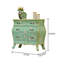 Commodes décoratives vintage en bois peint vert