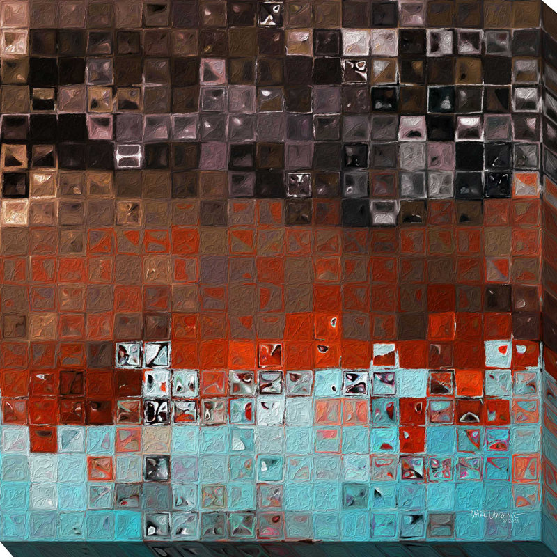 "Exode 33:14, marche paisible avec Dieu (carré)" par Mark Lawrence, reproduction sur acrylique, H 18 po x l 18 po x P 1 po