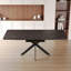 Ensemble de table de salle à manger extensible pour 6 à 8 personnes avec chaises en forme de C sans accoudoirs rembourrées, idéal pour les réunions de famille et les occasions formelles