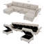 Canapé modulaire 6 pièces rembourré-346973858