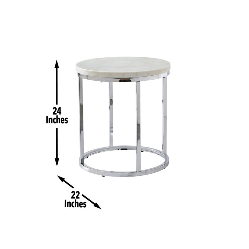 Bono Marble Top End Table