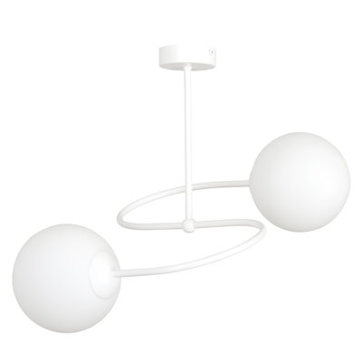 Faro Glass Semi Flush Mount