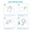 Miroir de maquillage / rasage Swanigan