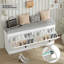 Banc de rangement pour chaussures pour adultes 8 paires, tabouret de rangement pour chaussures pour l'entrée-947112772
